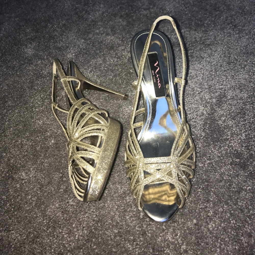 Nina New York gold heels.