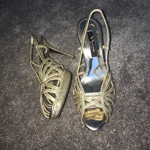 Nina New York gold heels.