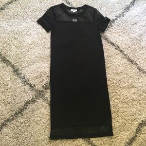 Black knit dress