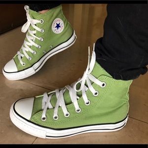 Green Chuck Taylor Hi Top Sneakers