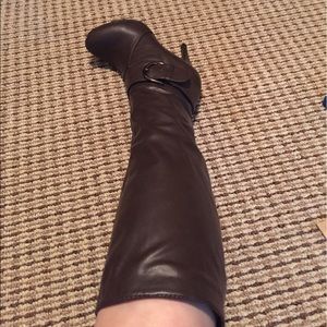 Brown Buckle Boots