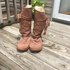 Emu Tall Lace Up Boots