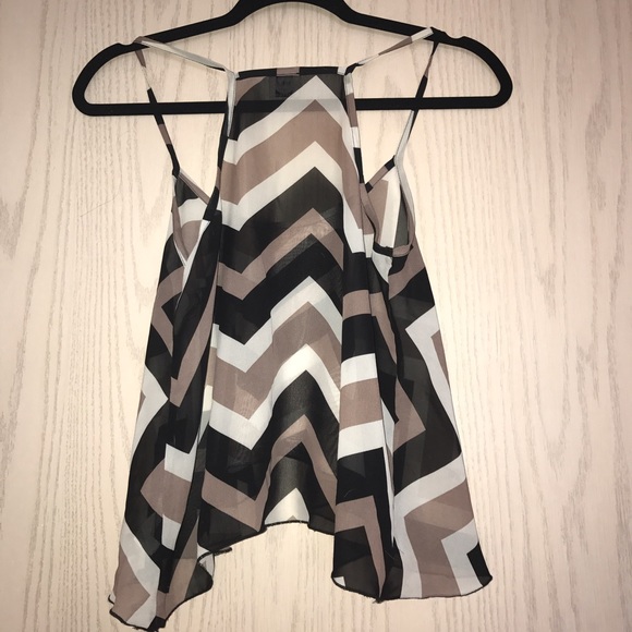 Sheer Chevron Racerback - Picture 2 of 3