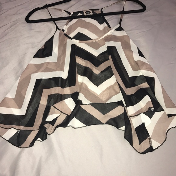 Sheer Chevron Racerback - Picture 3 of 3