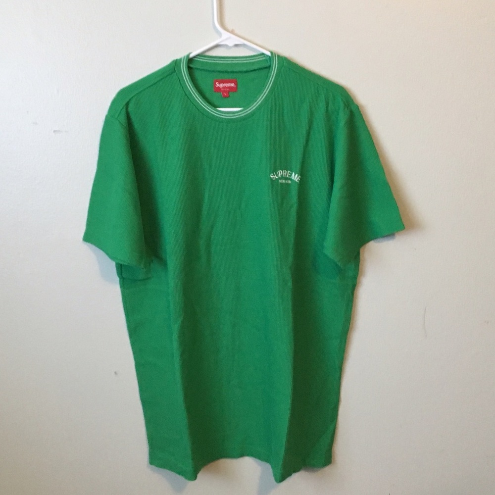 Supreme Rib stripe waffle top