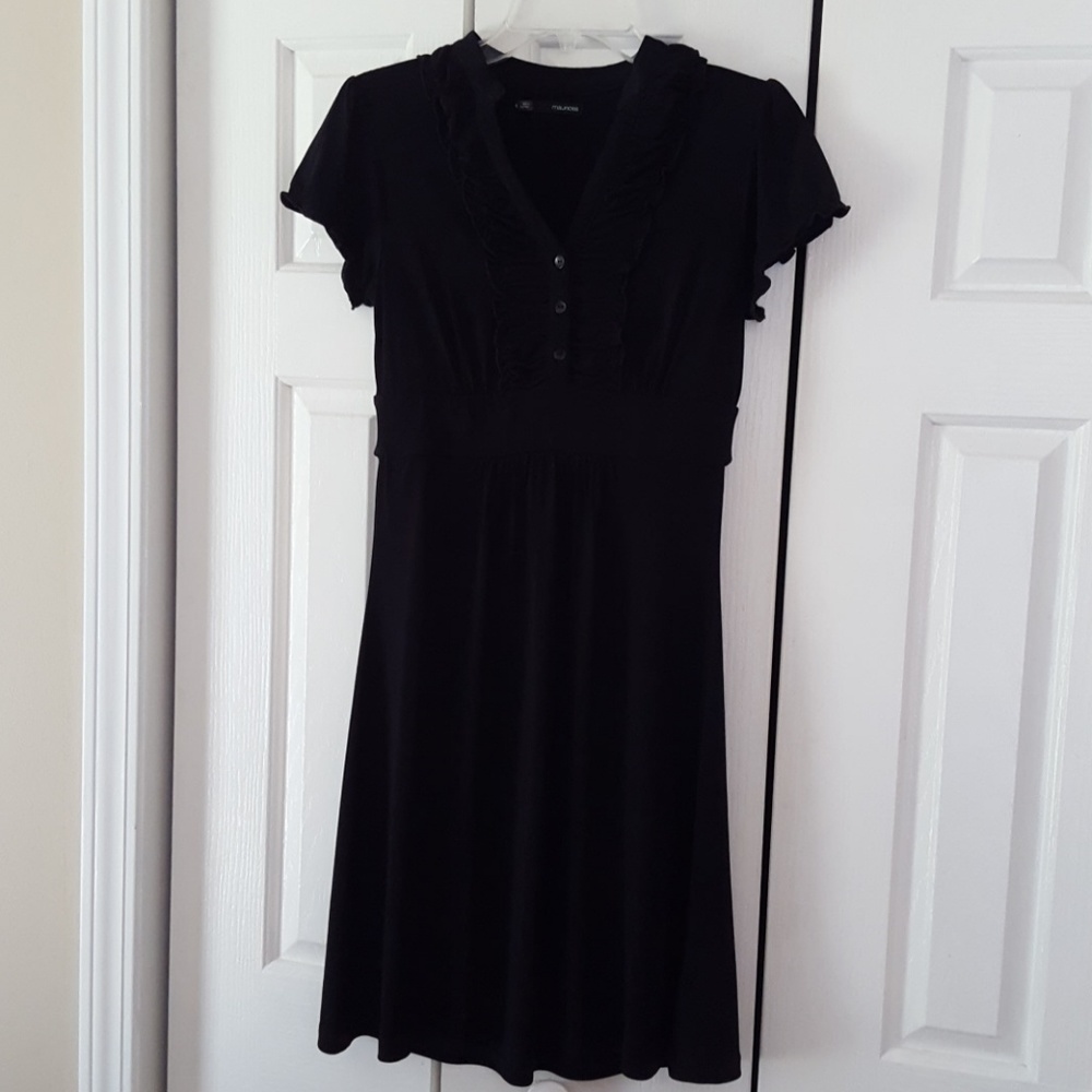 Black ruffle dress PRICE DROP