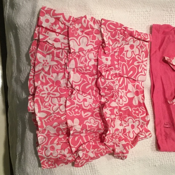 Rugged Bear 12m skirt/top set bubble gum pink/wht. - Picture 3 of 6