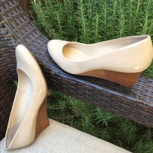 Calvin Klein Patent Leather Wedge Heels