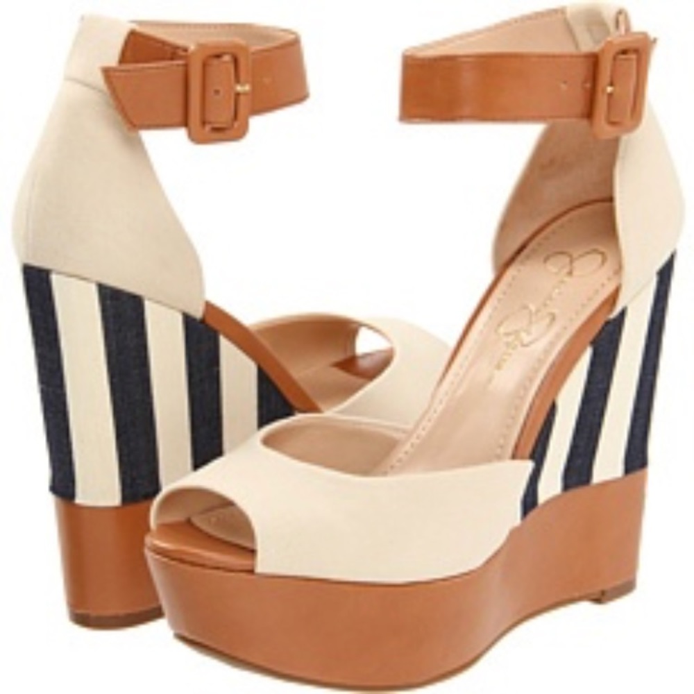 Jessica Simpson "Cocoa" wedges size 7.5