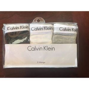 Calvin Klein Women's Medium 3 pack Thongs