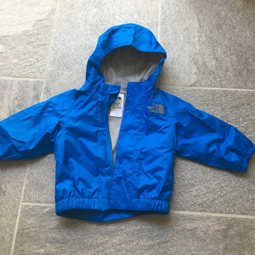 North Face Raincoat- Blue- 3-6months