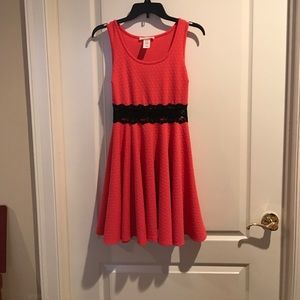 A fun coral dress