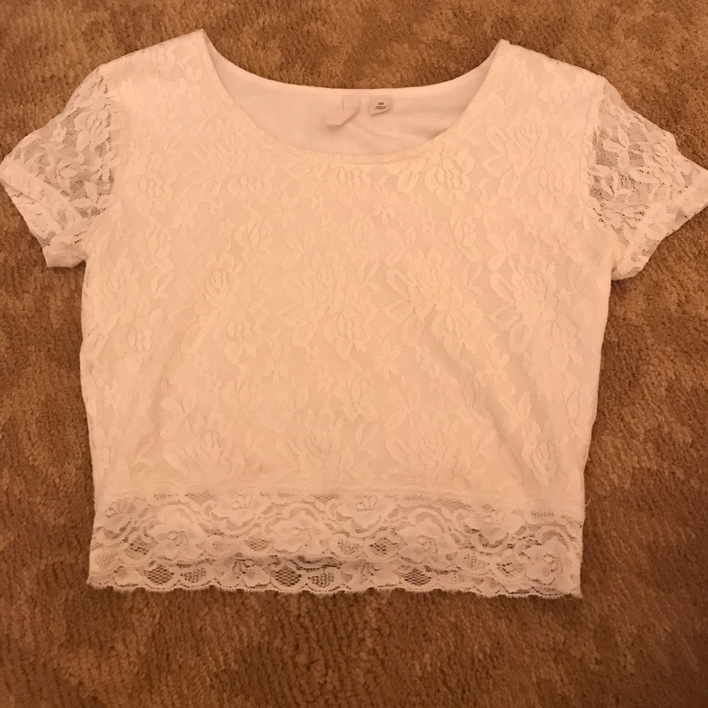 Lace crop top