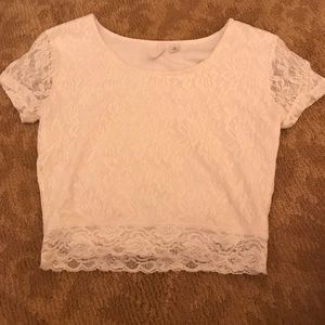 Lace crop top