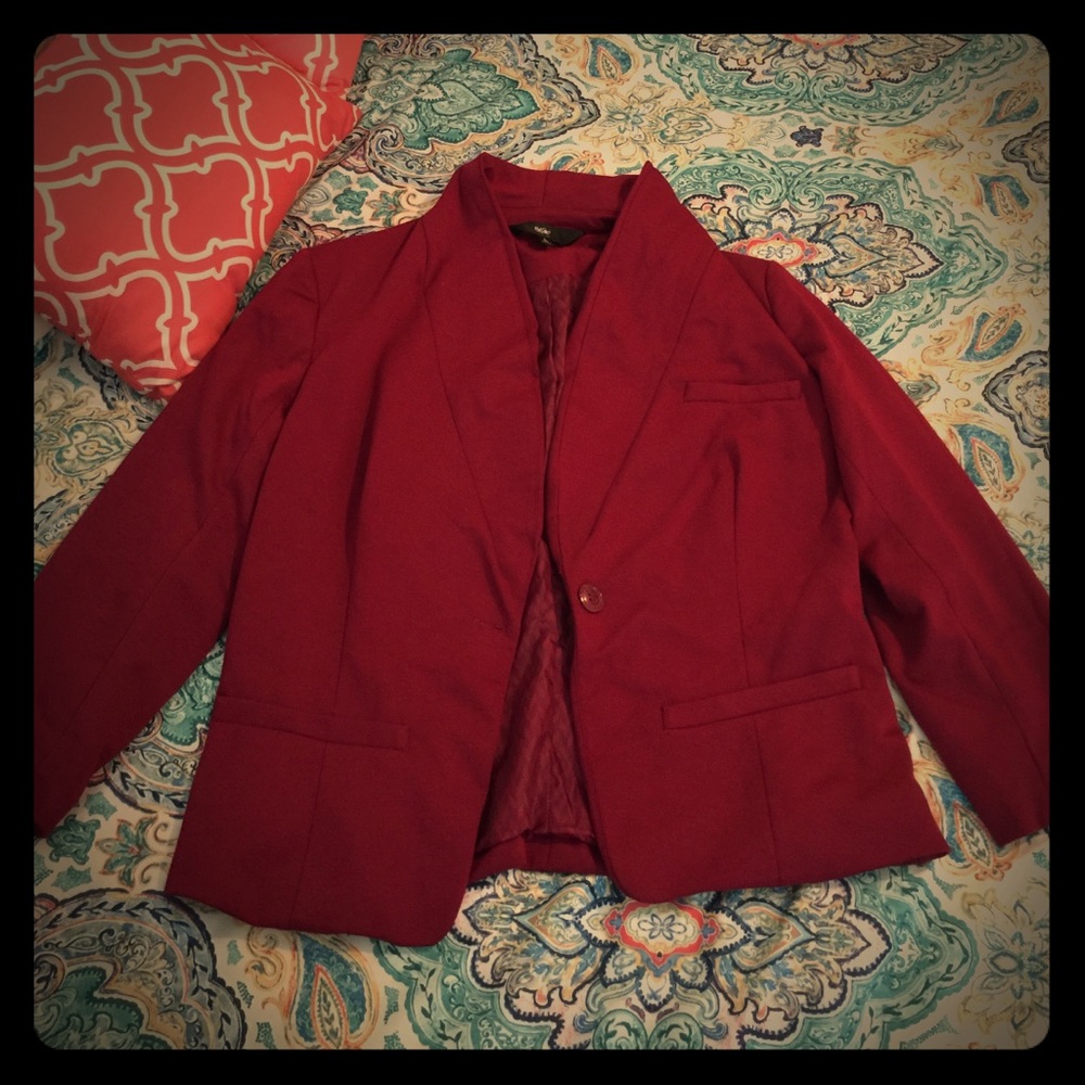 Mossimo large berry colored blazer