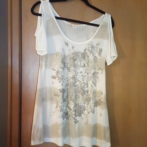 Miss Me cold shoulder top