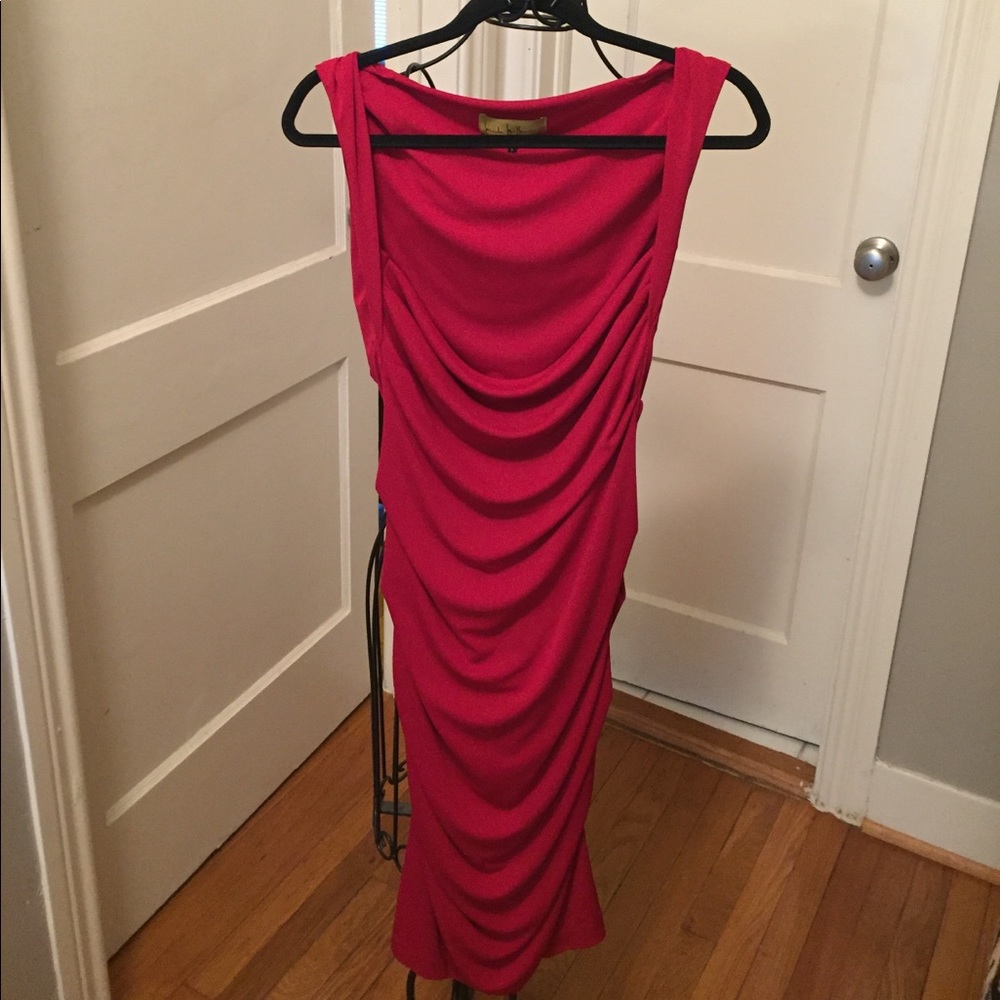 Sexy Nicole Miller red dress. Size M (6-8)
