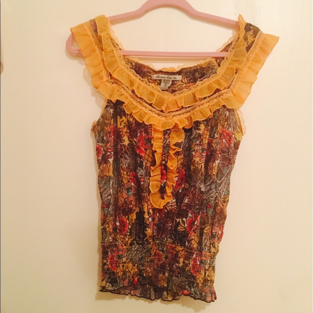 Floral American Rag Tank