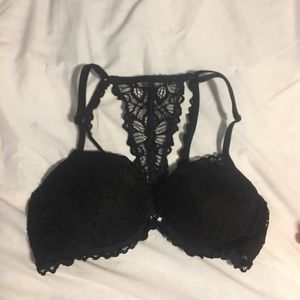 Black Victoria's Secret Pink Racerback Bra
