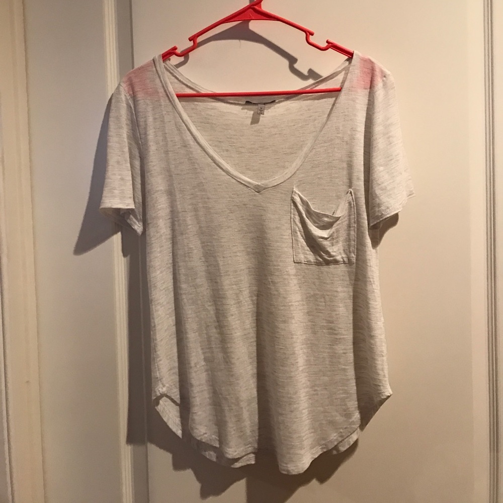 A white v neck