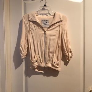 A cream jacket