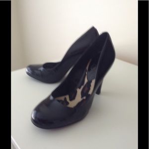 Black Patent a Leather Heels