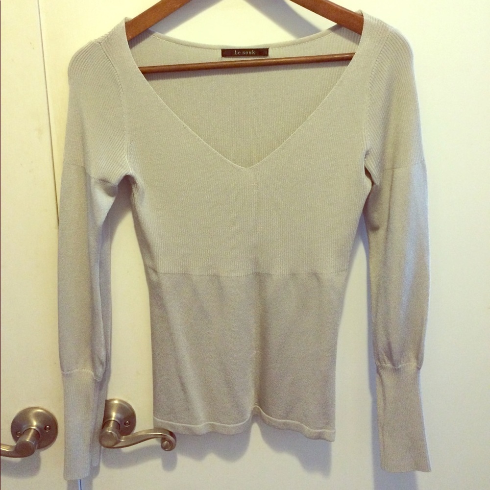 NWOT sliver sweater