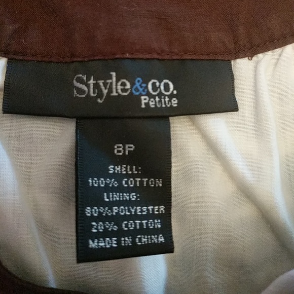 Last chance! Style & Co. Shoulder-tie Dress in Cocoa Paisley - Picture 4 of 6