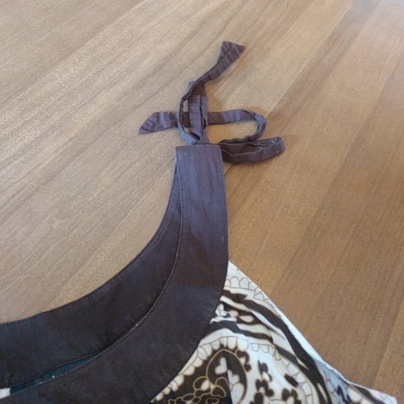 Last chance! Style & Co. Shoulder-tie Dress in Cocoa Paisley - Picture 5 of 6