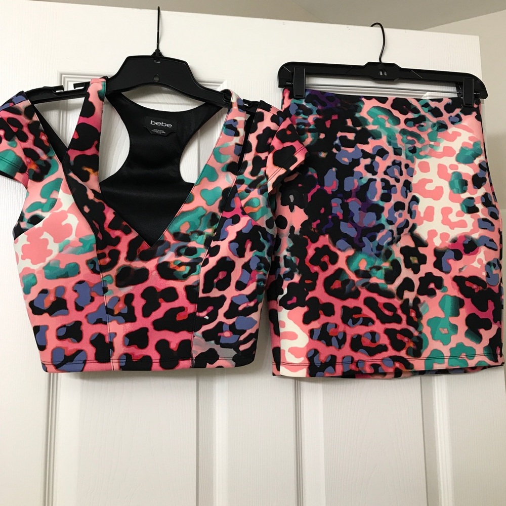 BeBe leopard print set