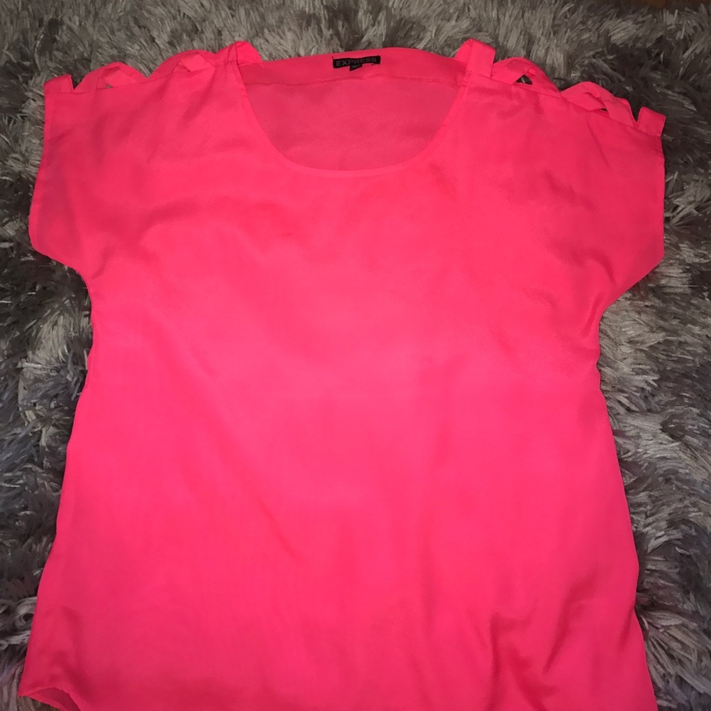 Express hot pink blouse