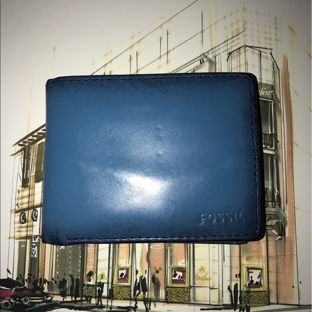 Cerulean Fossil Wallet