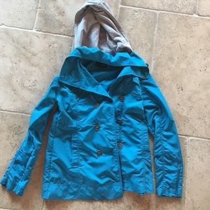 LIGHTLY USED; Hurley blue raincoat