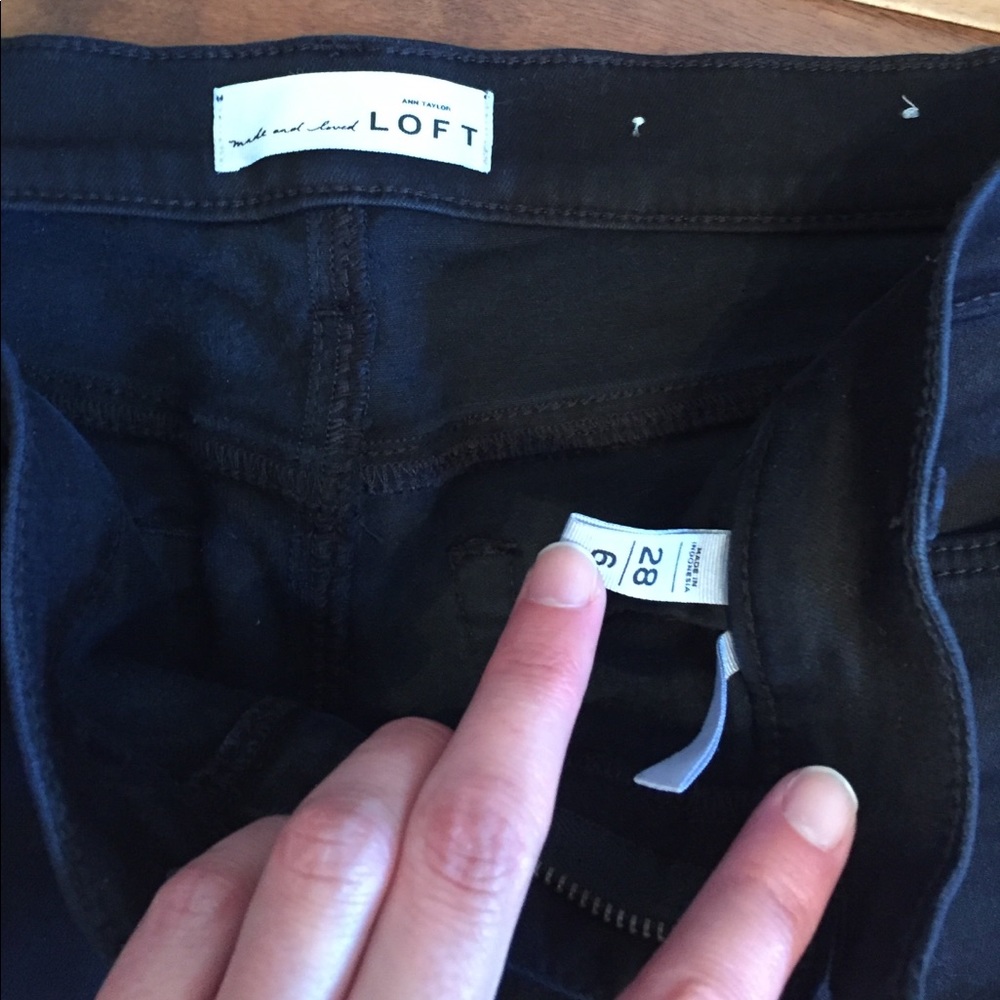 LOFT black skinny jean 6/28 - Picture 2 of 3