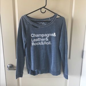 Chaser S sweatshirt: Champagne&Leather&Rock&Roll