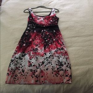 Multicolor silk dress. T Tahari