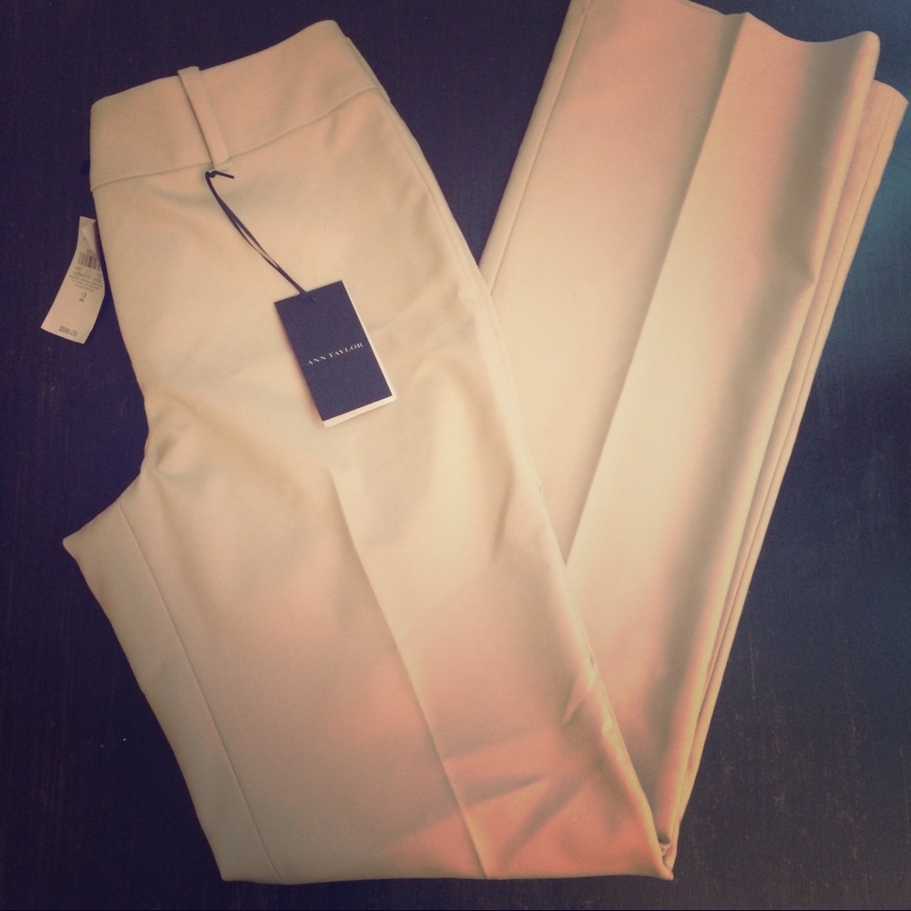 NWT Ann Taylor Tan Trousers