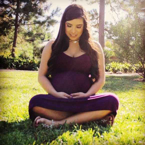 Purple Maxi Dress - Picture 3 of 4