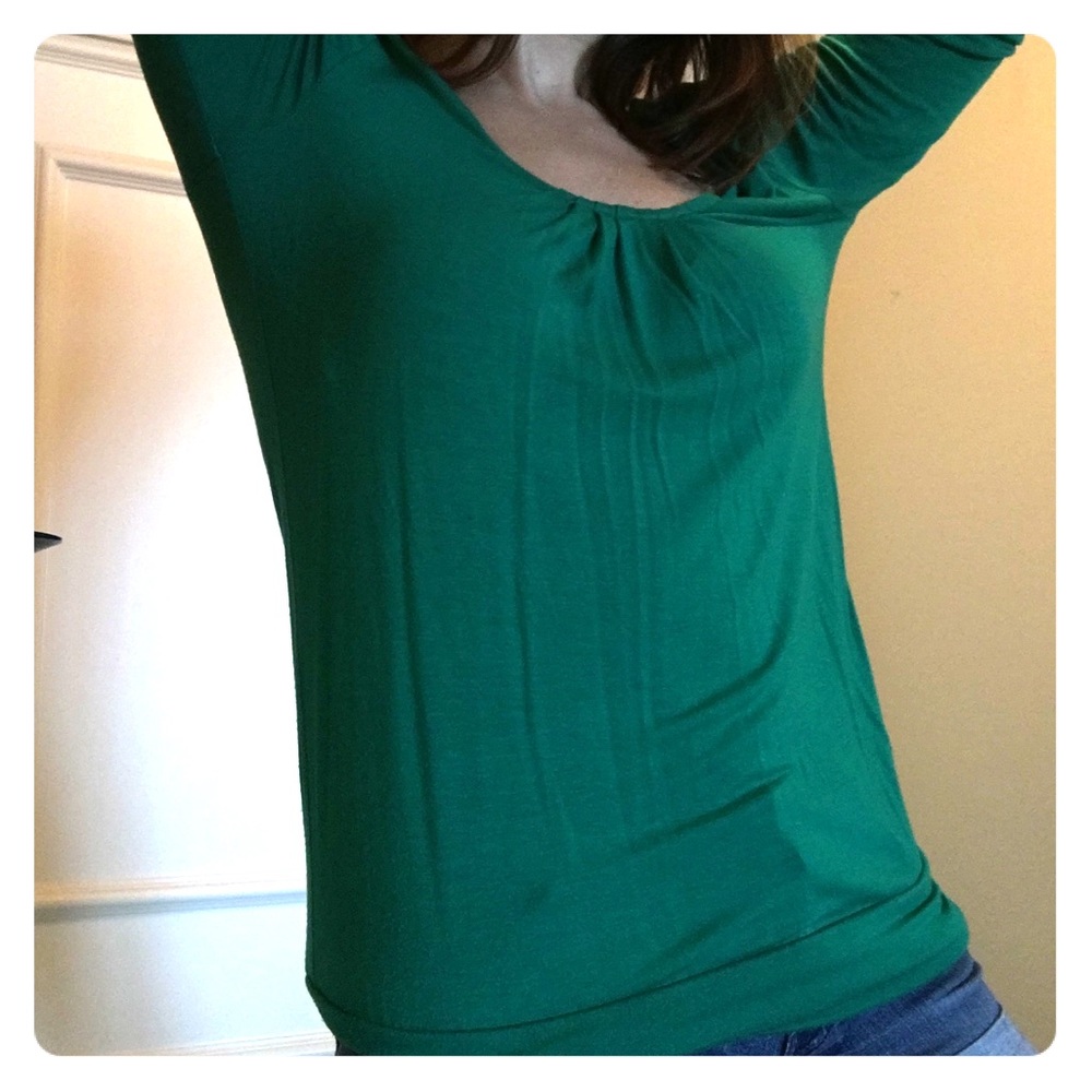 Green Banana Republic Stretch long sleeve shirt