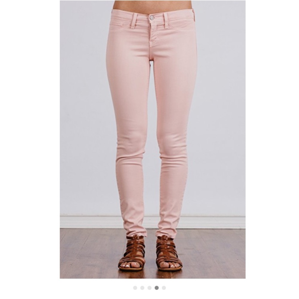 Color Splash Blush Skinny Jeans