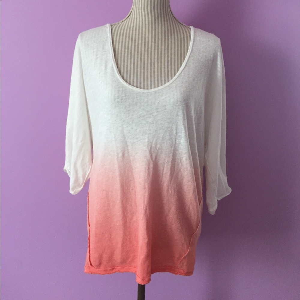 🆕 Free People Strawberry Ombré T-Shirt
