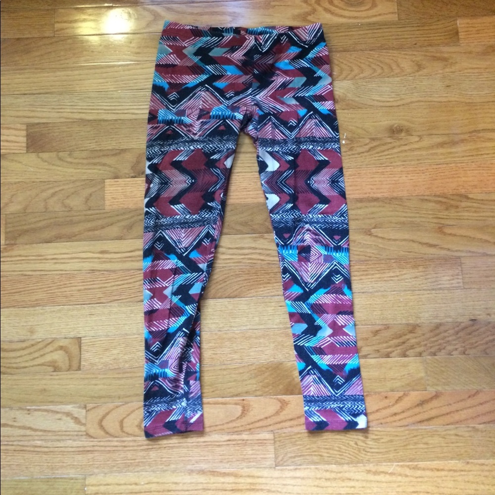 Cal Style Print Leggings Size Small