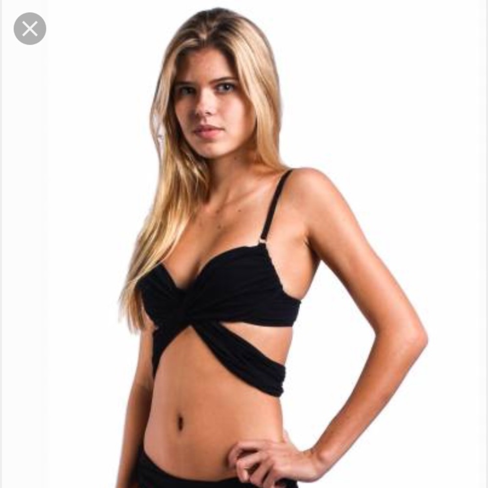 Mon Sheri Twist Wrap with Push-up Swimsuit Top