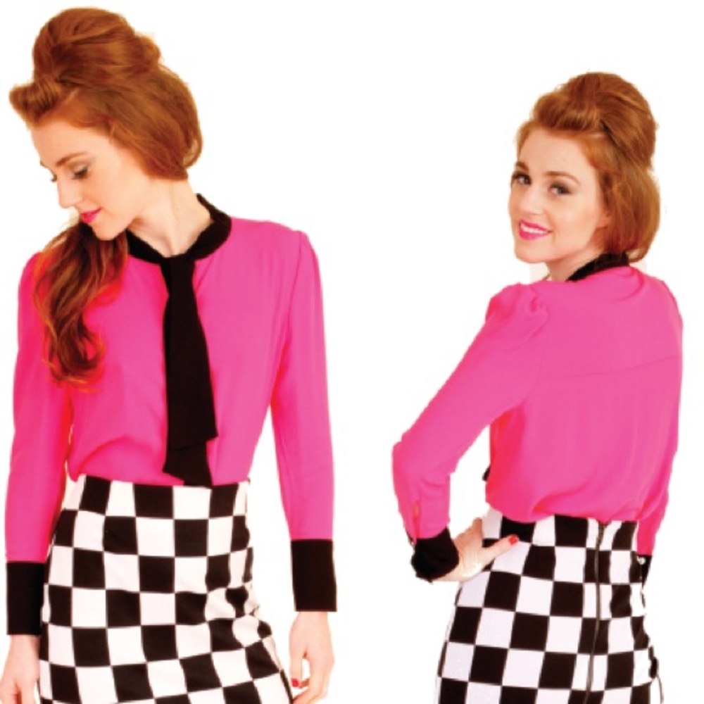 Bunny&bear long sleeve vintage inspired top