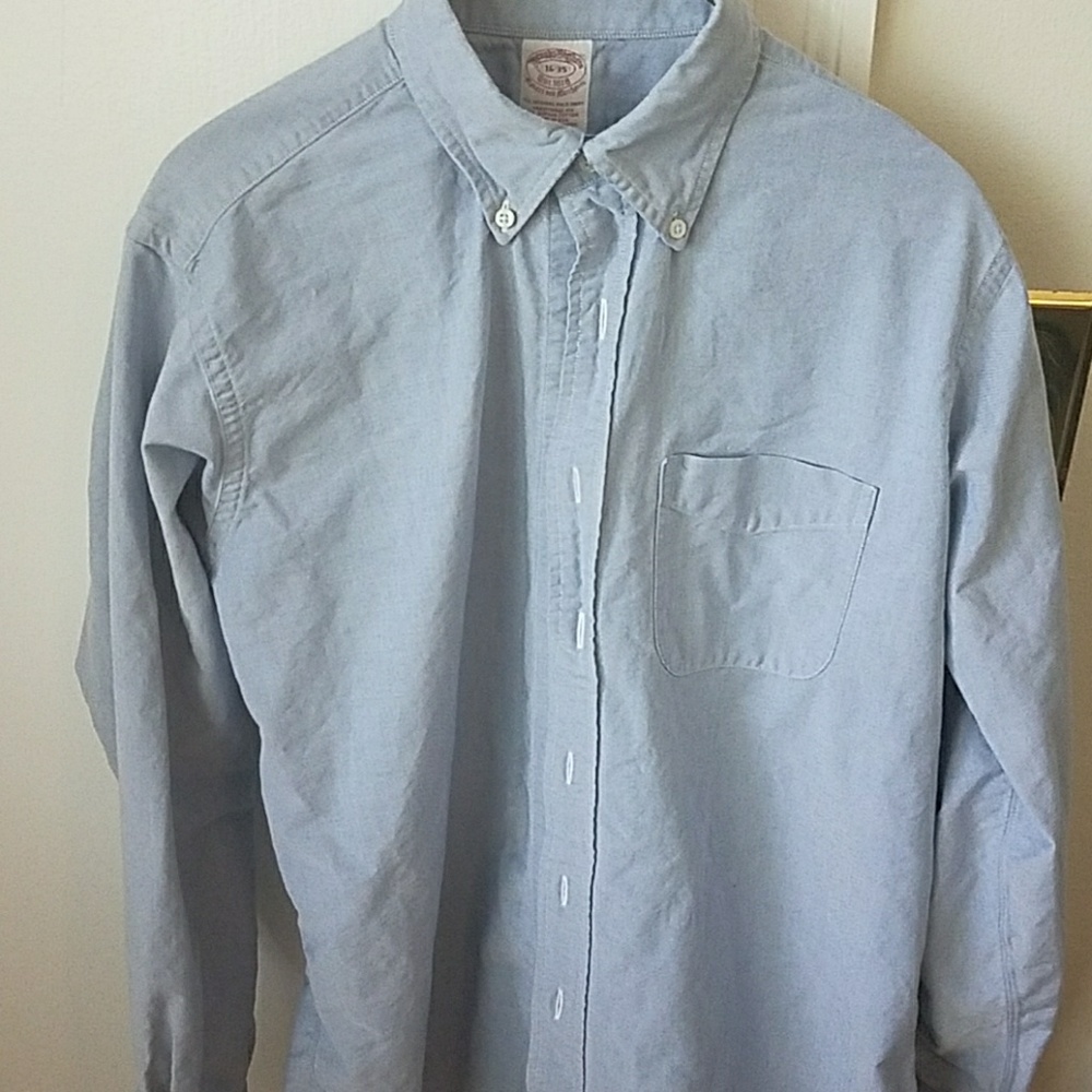 Long sleeve, blue Brooks Brothers dress shirt