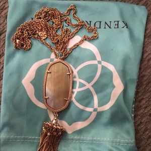 Rayne Long Necklace Rose Gold