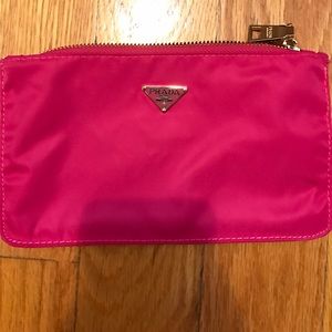 Pink makeup bag