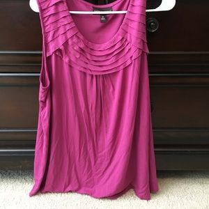 Dana Buchman magenta tee blouse shirt