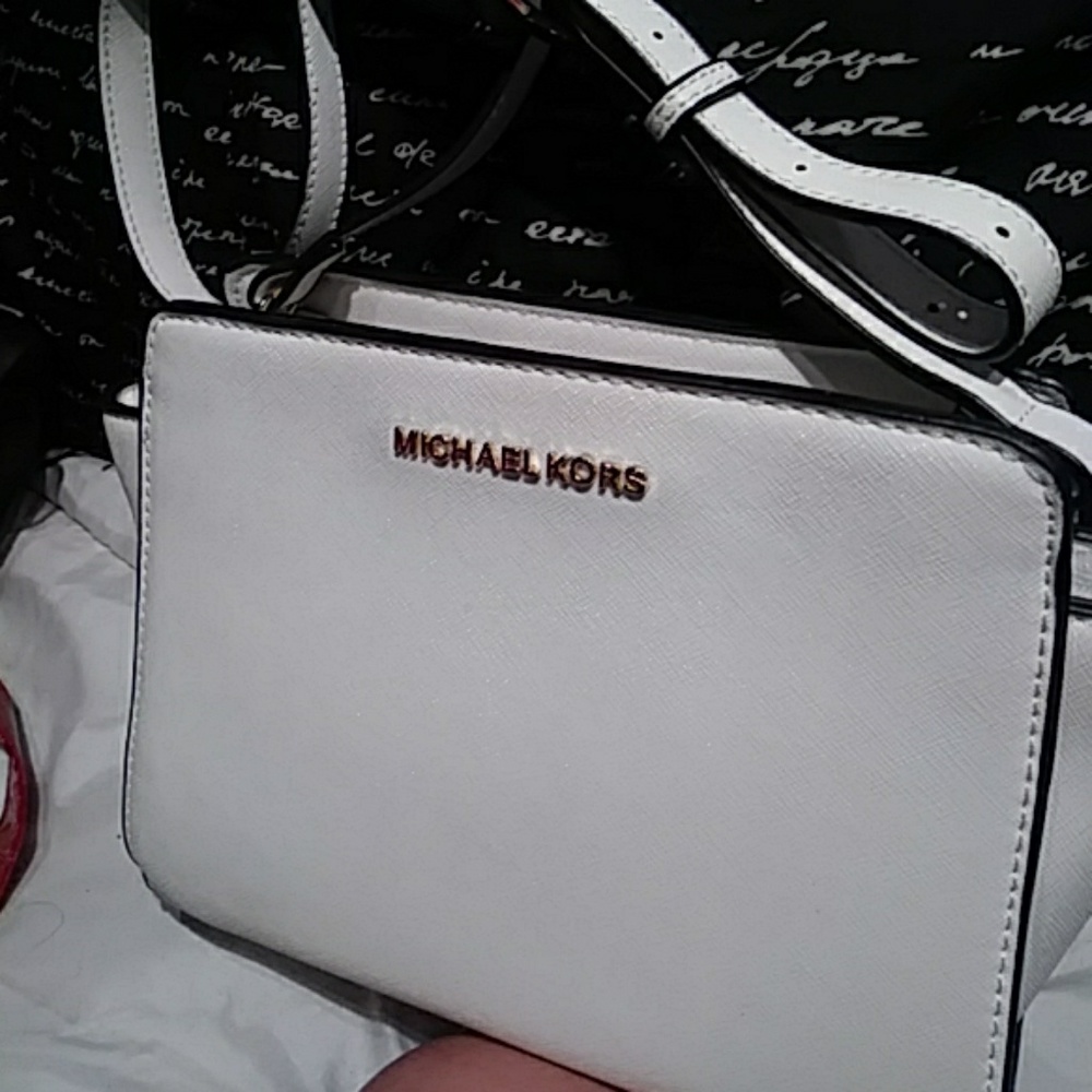 White handbag