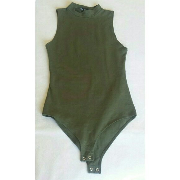 Black and Olive Forever 21 Body Bodysuits - Picture 5 of 5